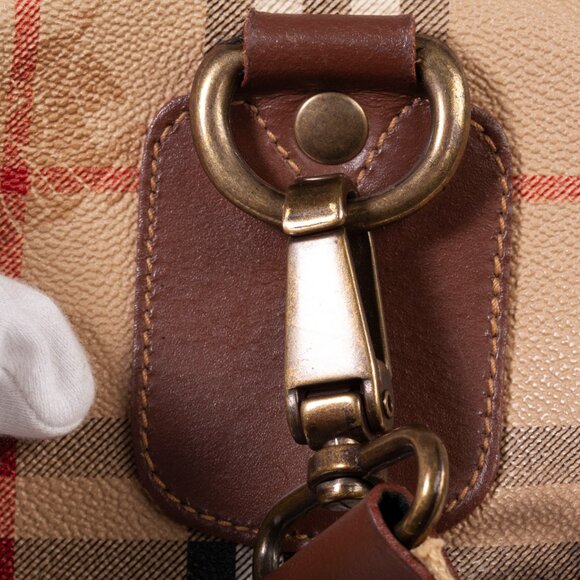 Authentic Burberry Signature Check Boston Holdall Duffle Bag - Picture 10 of 13